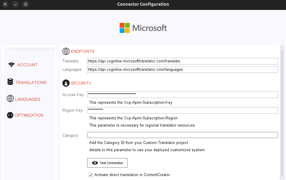 Account Configuration