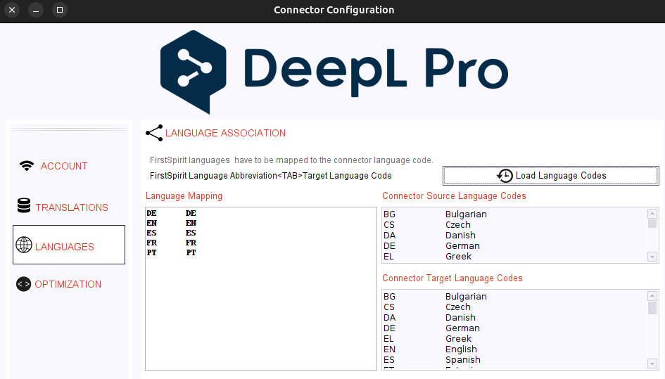 Languages Mapping