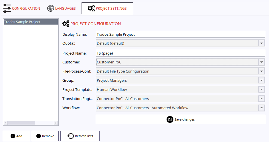 Project Settings