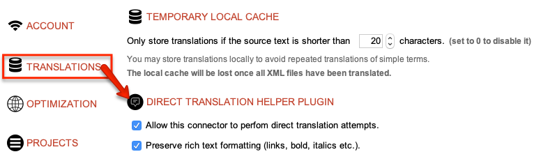 Allow this connector to perform direct translation attempts.